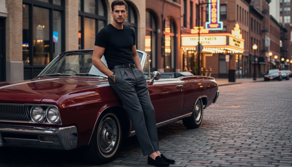 22 Black T-Shirt Outfit Ideas for Men 17 image 901