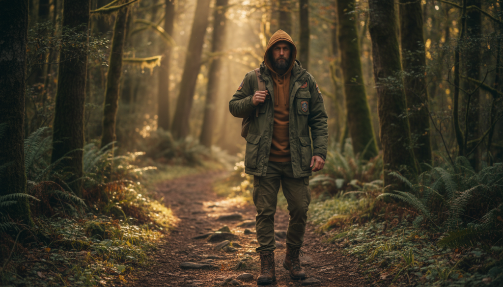 layered under a field jacket