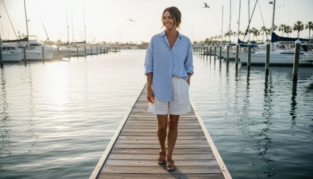 25 White Shorts Outfit Ideas for Women 3 image 129