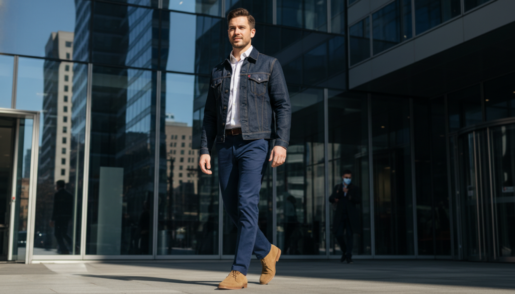 24 Men Outfit Ideas with Denim Jacket 9 image 278