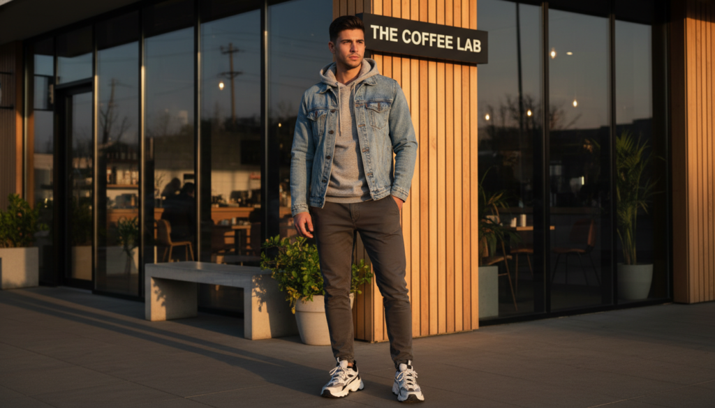 24 Men Outfit Ideas with Denim Jacket 3 image 281
