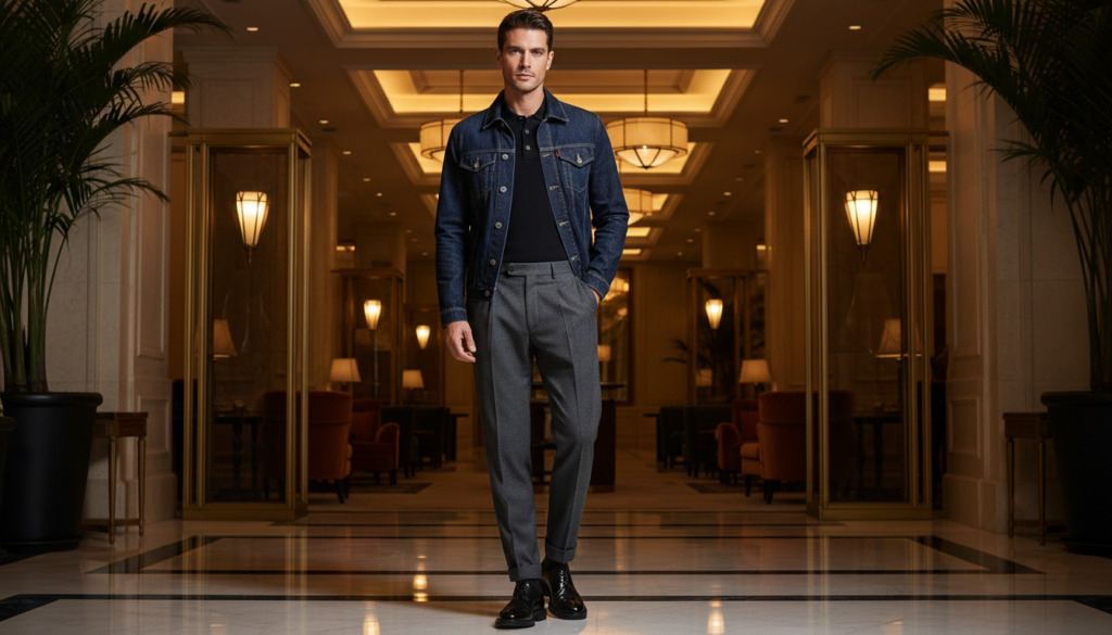 24 Men Outfit Ideas with Denim Jacket 13 image 282