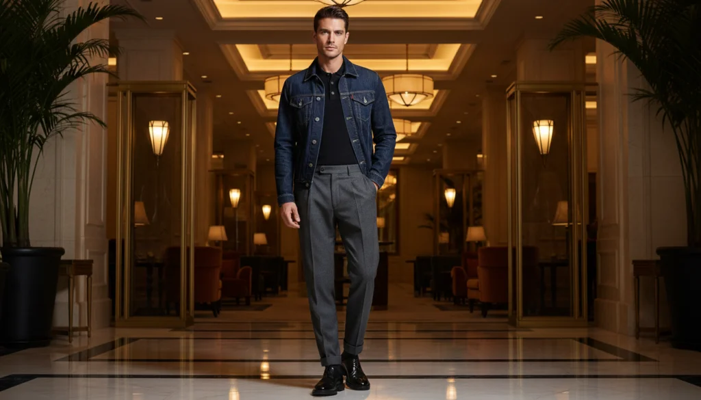 24 Men Outfit Ideas with Denim Jacket 13 image 282