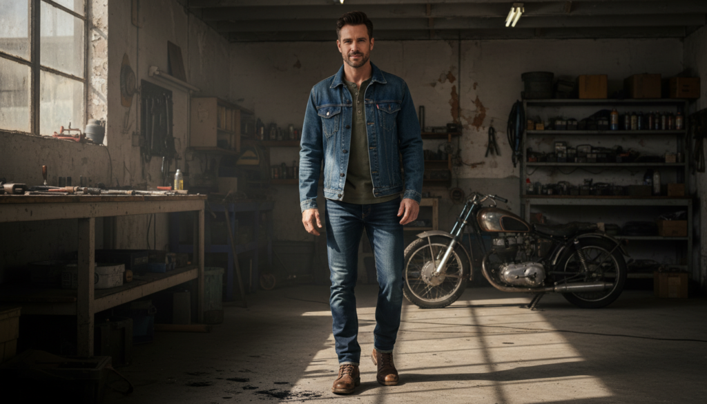 24 Men Outfit Ideas with Denim Jacket 20 image 286