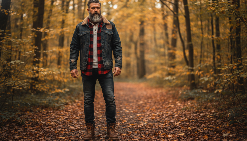 24 Men Outfit Ideas with Denim Jacket 7 image 290