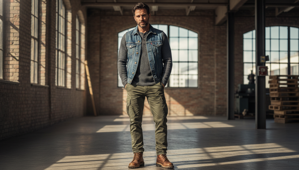 24 Men Outfit Ideas with Denim Jacket 23 image 293