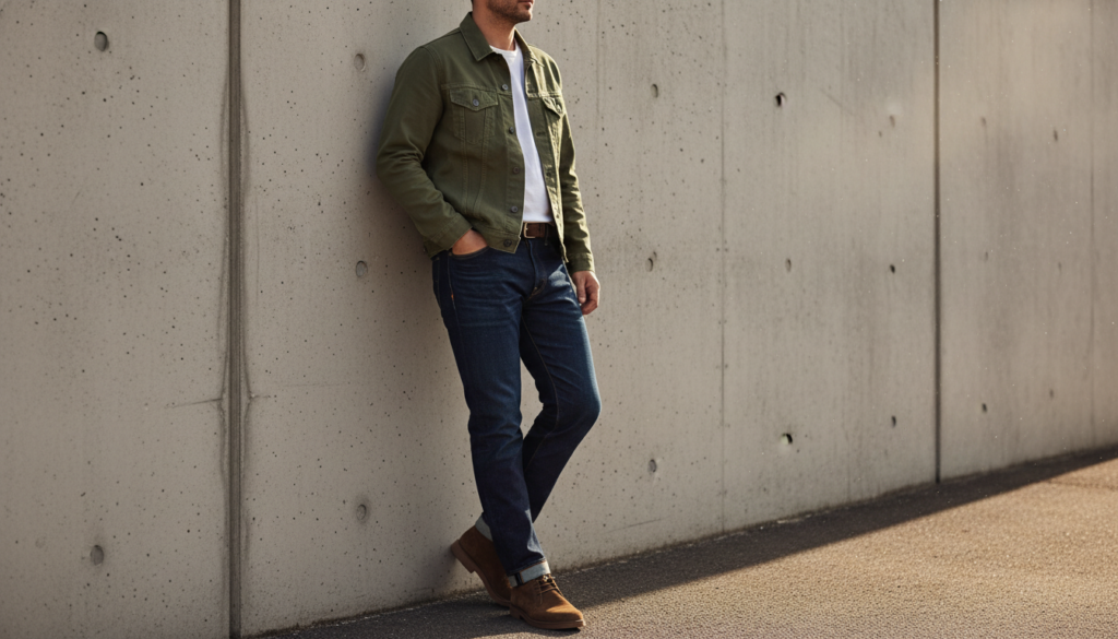 24 Men Outfit Ideas with Denim Jacket 25 image 295