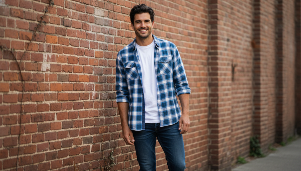 20 Men Outfit Ideas with Flannel Shirt 4 image 334
