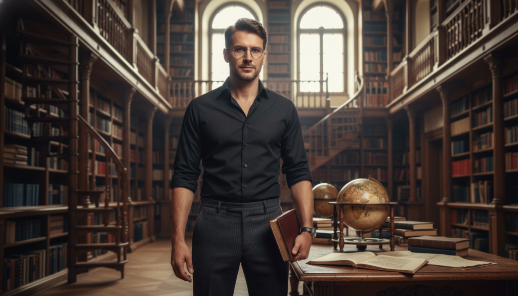 25 Black Shirt Combination Ideas for Men 13 image 86