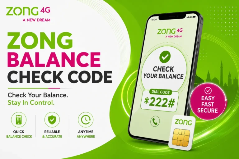 Zong Balance Check Code