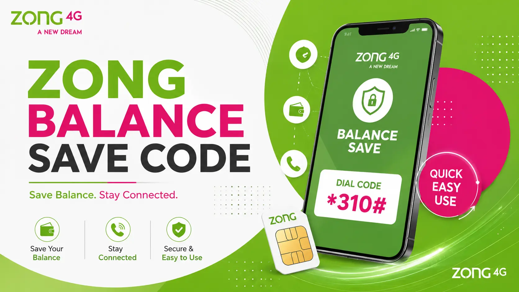 Zong Balance Save Code